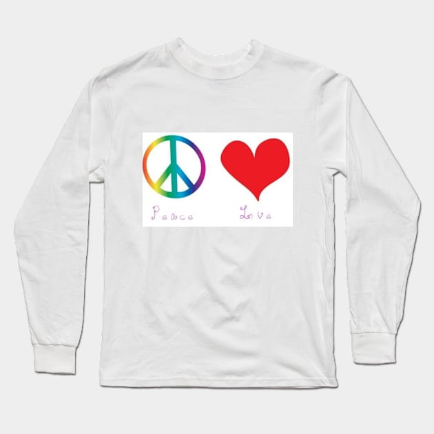 Peace & Love Long Sleeve T-Shirt by Ge